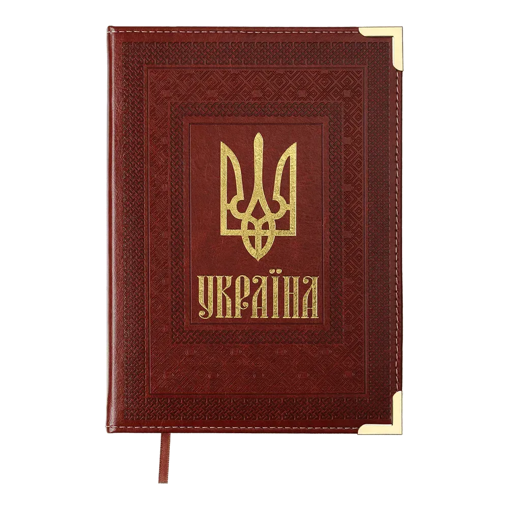 Щоденник недатований А5 Buromax Statut 288 сторінок коричневий BM.2048-18