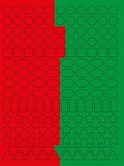 Книга Чарівна мозаїка з наліпками. Зелена. 300 наліпок. Фото 4
