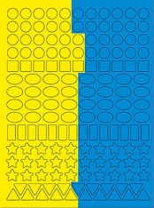 Книга Чарівна мозаїка з наліпками. Синя. 300 наліпок. Фото 5