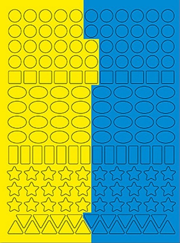 Книга Чарівна мозаїка з наліпками. Синя. 300 наліпок. Фото 5