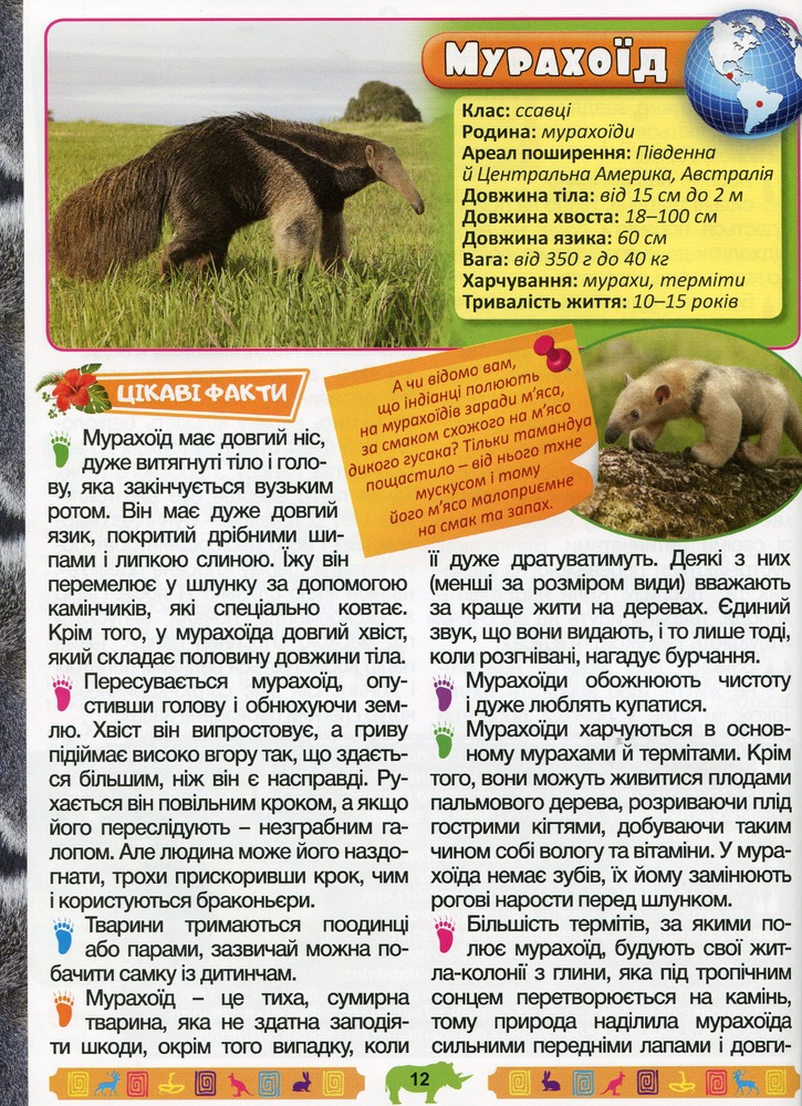 Книга Енциклопедія про тварин. Дивовижні факти. Зелена. Фото 13