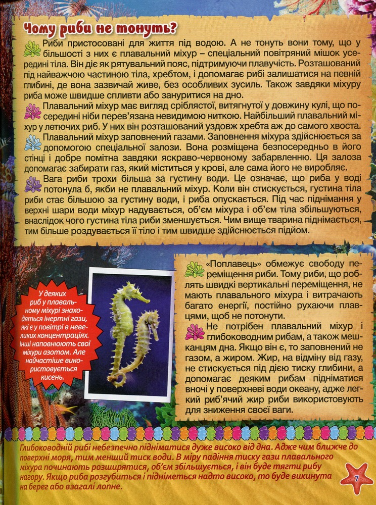 Книга Підводний світ. Дитяча енциклопедія. Блакитна. Фото 10