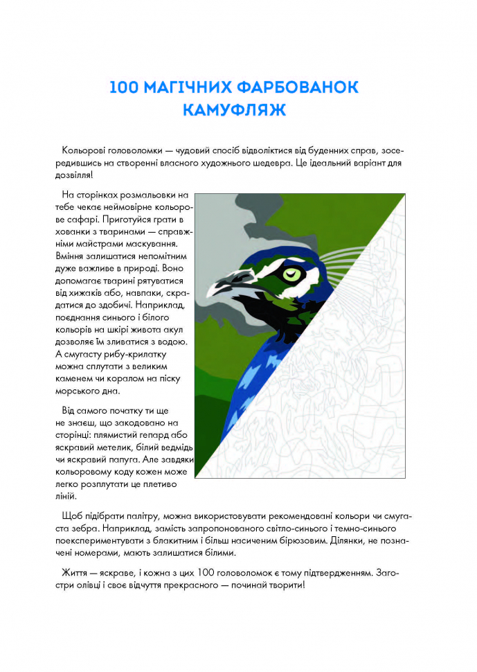Книжка-розмальовка 100 магічних фарбованок. Камуфляж. Фото 6