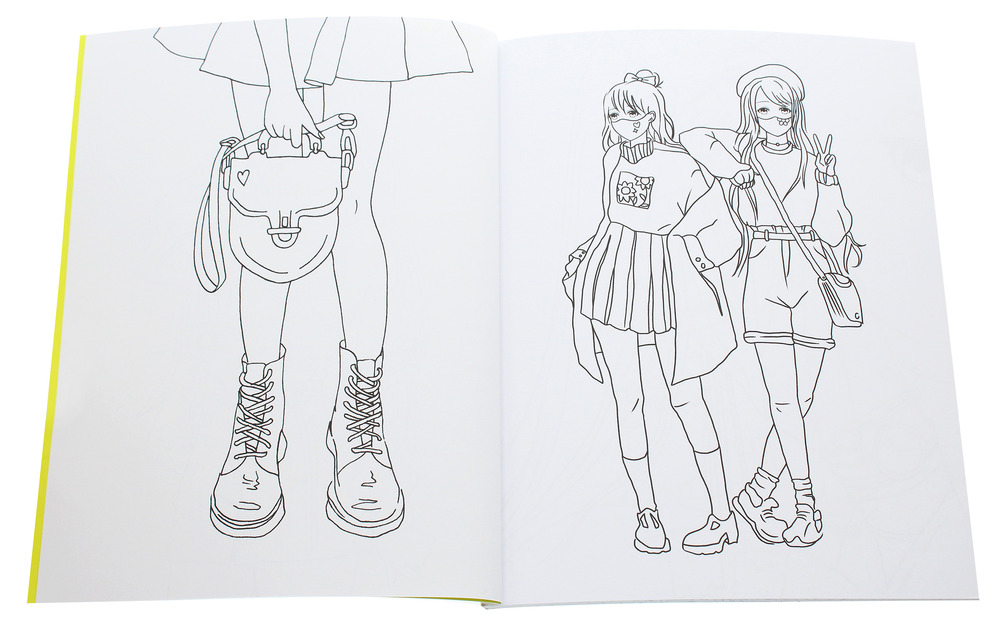 Книжка-розмальовка #girls#fashion#manga. Фото 4