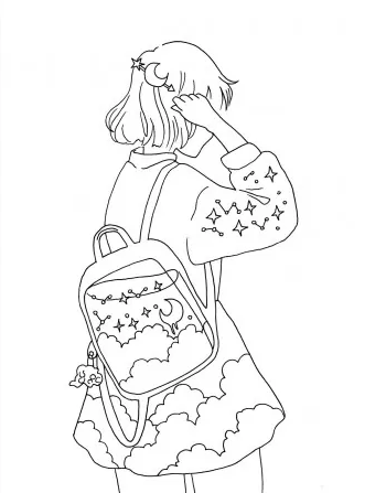 Книжка-розмальовка #girls#fashion#manga. Фото 12