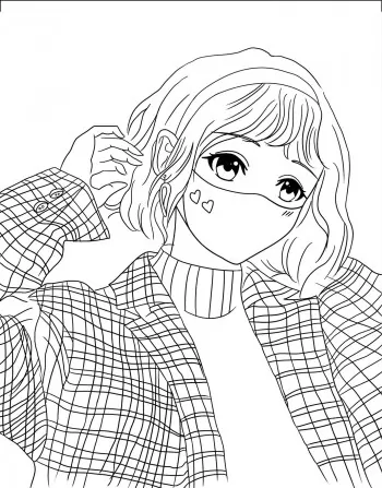 Книжка-розмальовка #girls#fashion#manga. Фото 15