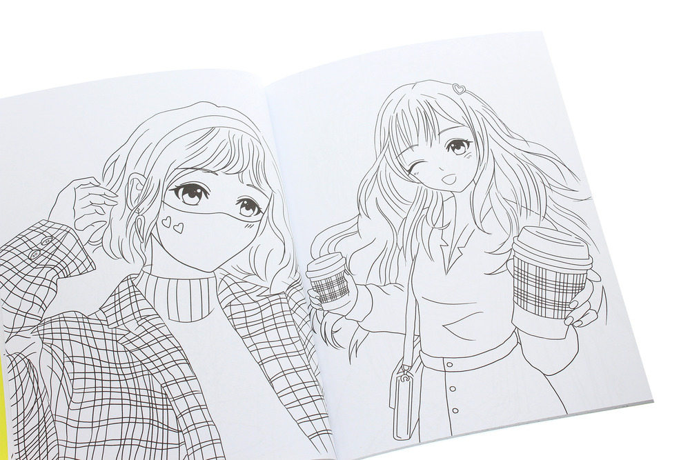 Книжка-розмальовка #girls#fashion#manga. Фото 5