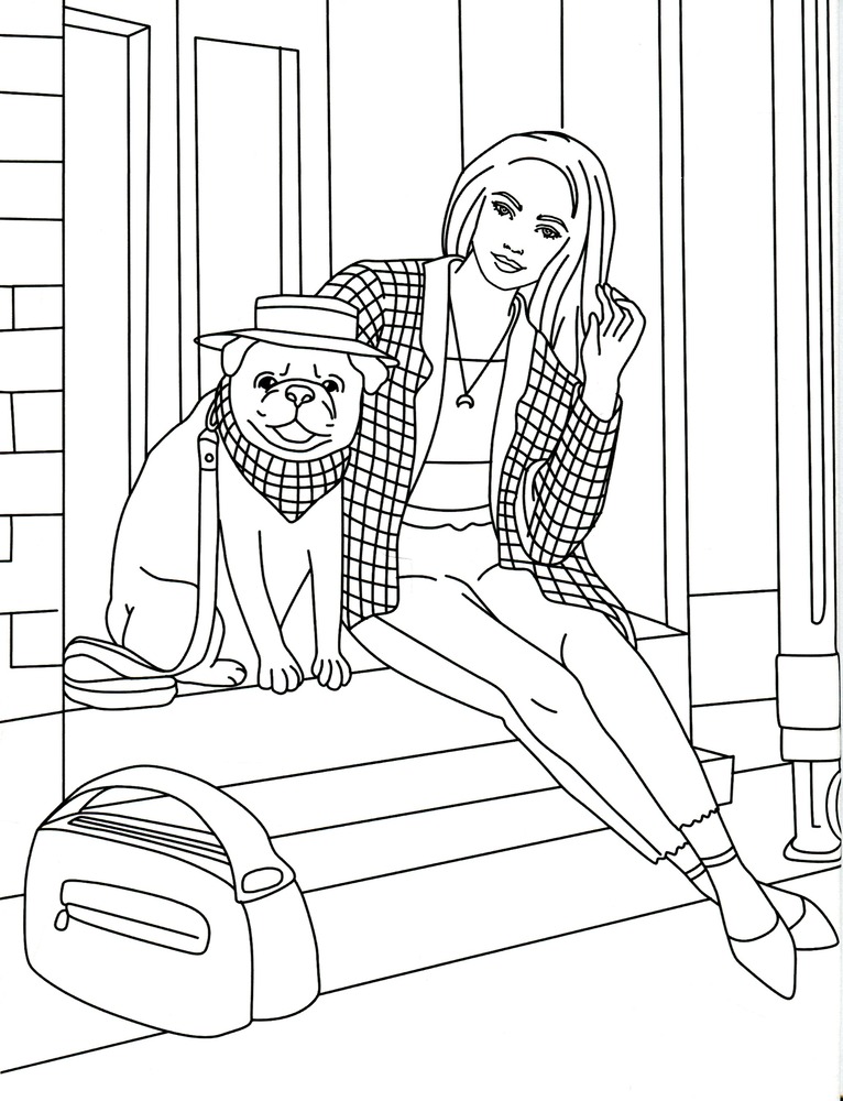 Книжка-розмальовка #girls #fashion #pets. Фото 10