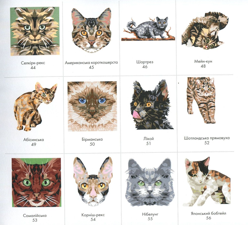 Книжка-розмальовка Трианімалз. Розмалюй нас. Коти. Фото 6