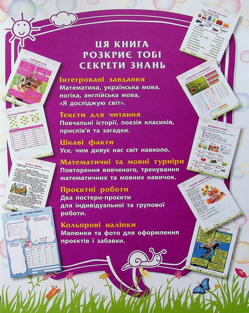 Книга Секрети знань. Зустрічай 2 клас (+ 80 наліпок, + 2 проєктні роботи) - Тетяна Квартник, Олена Шаповал. Фото 3
