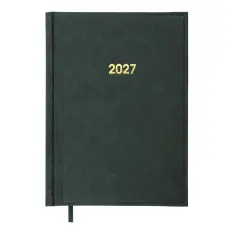 Щоденник датований 2027 Buromax Base з бумвінілу А5 336 сторінок зелений BM.2108-04