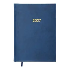 Щоденник датований 2027 Buromax Base з бумвінілу А5 336 сторінок синій BM.2108-02