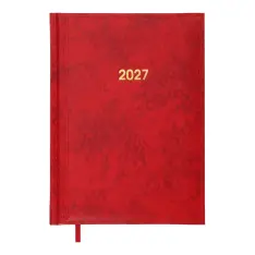 Щоденник датований 2027 Buromax Base з бумвінілу А5 336 сторінок червоний BM.2108-05