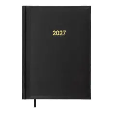 Щоденник датований 2027 Buromax Base з бумвінілу А5 336 сторінок чорний BM.2108-01