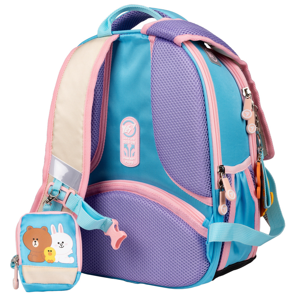 Рюкзак шкільний каркасний Yes Line Friends H-100. Фото 5