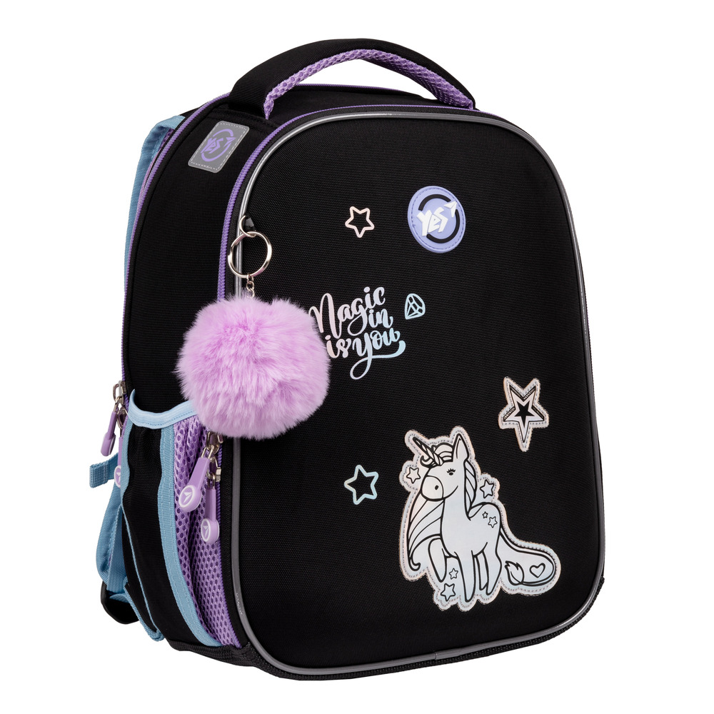 Рюкзак шкільний каркасний Yes H-100 Magic Rainbow Unicorn 559546
