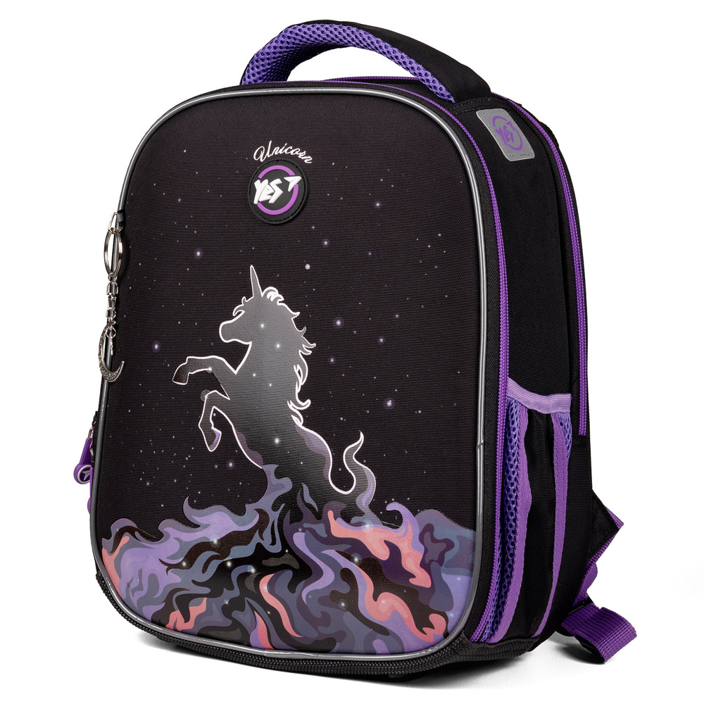 Рюкзак шкільний каркасний Yes H-100 Magic Unicorn 559543. Фото 4