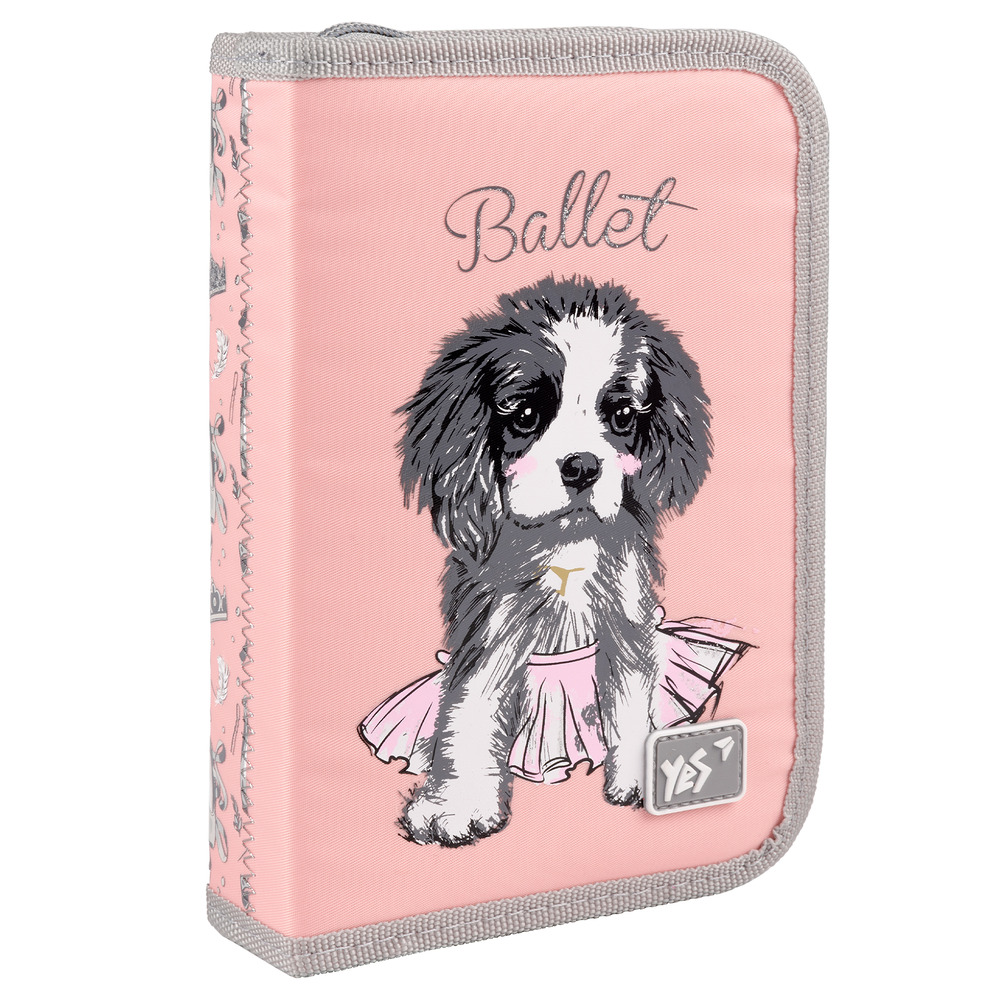 Пенал твердий одинарний з двома клапанами Yes HP-04 Doggy Ballet 533592