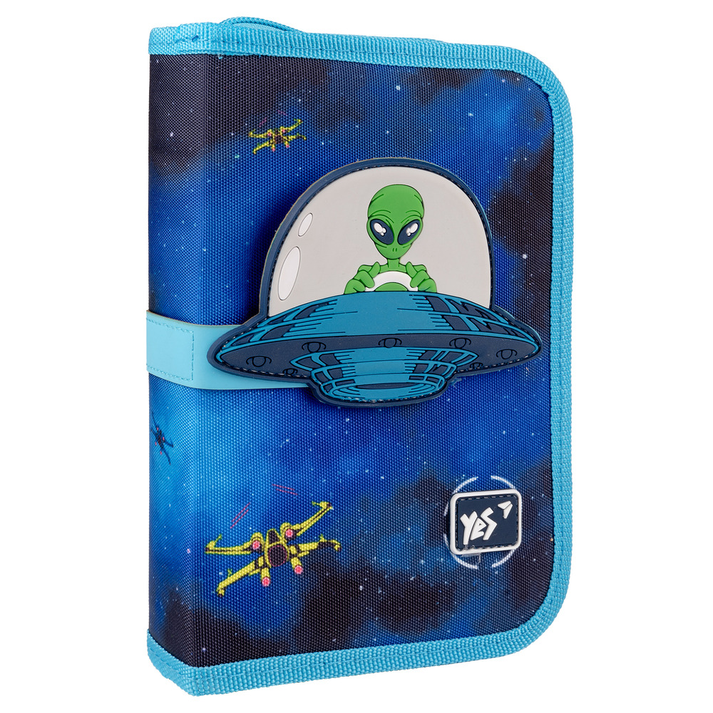Пенал твердий одинарний з двома клапанами Yes HP-04 UFO 533594
