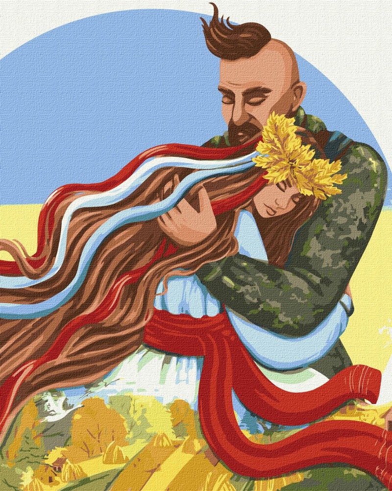 Ideyka Картина за номерами. Не бійся, ти під захистом 40х50 см