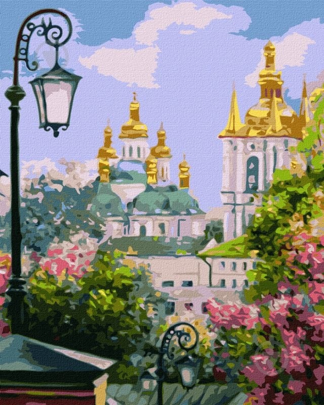 Ideyka Картина за номерами. Київ золотоверхий навесні 40х50 см
