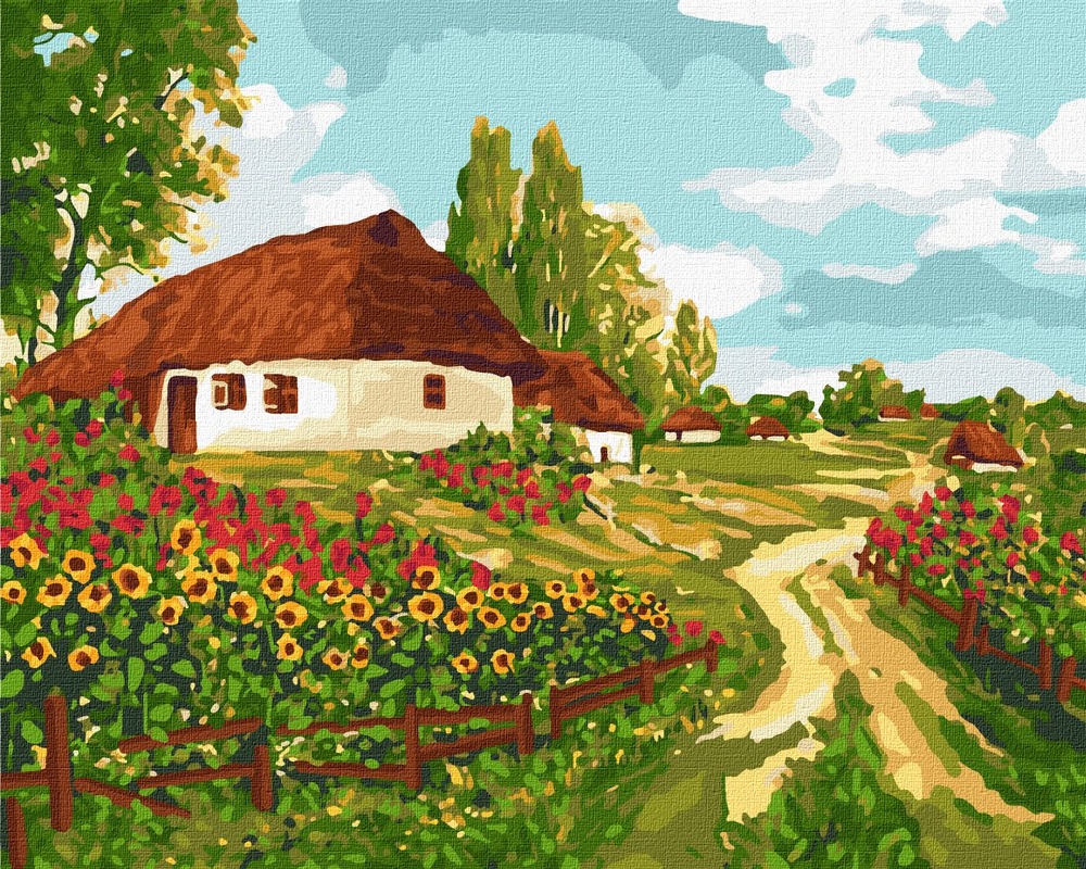 Ideyka Картина за номерами. Українськими стежками 40х50 см