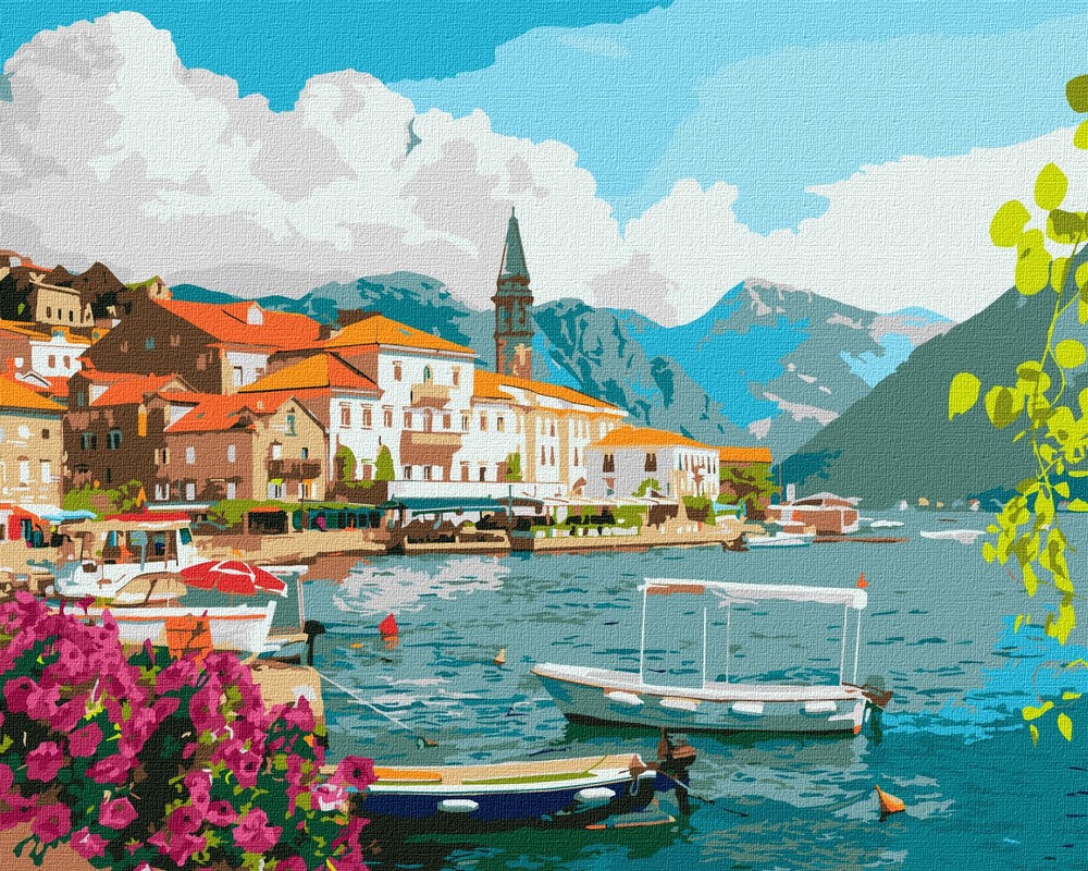 Ideyka Картина за номерами. Літо у Которській бухті 40х50 см
