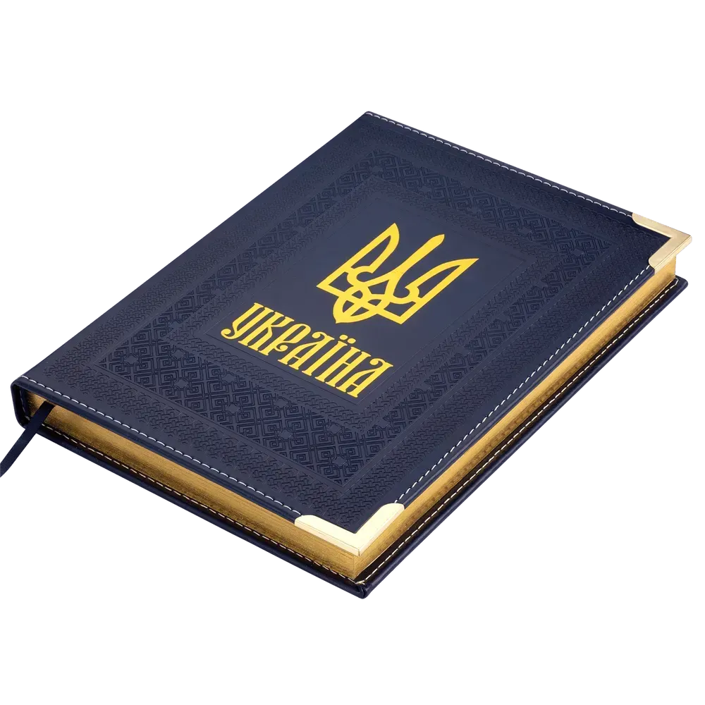 Щоденник датований Buromax Statut зі штучної шкіри А5 336 сторінок синій BM.2176-02. Фото 2
