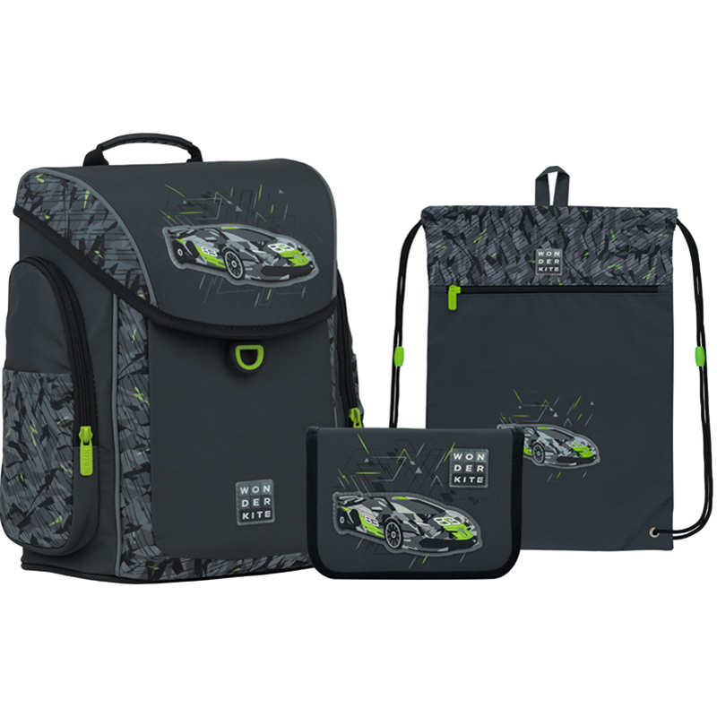 Шкільний набір Wonder Kite Sport Car SET_WK22-583S-4 (рюкзак, пенал, сумка)
