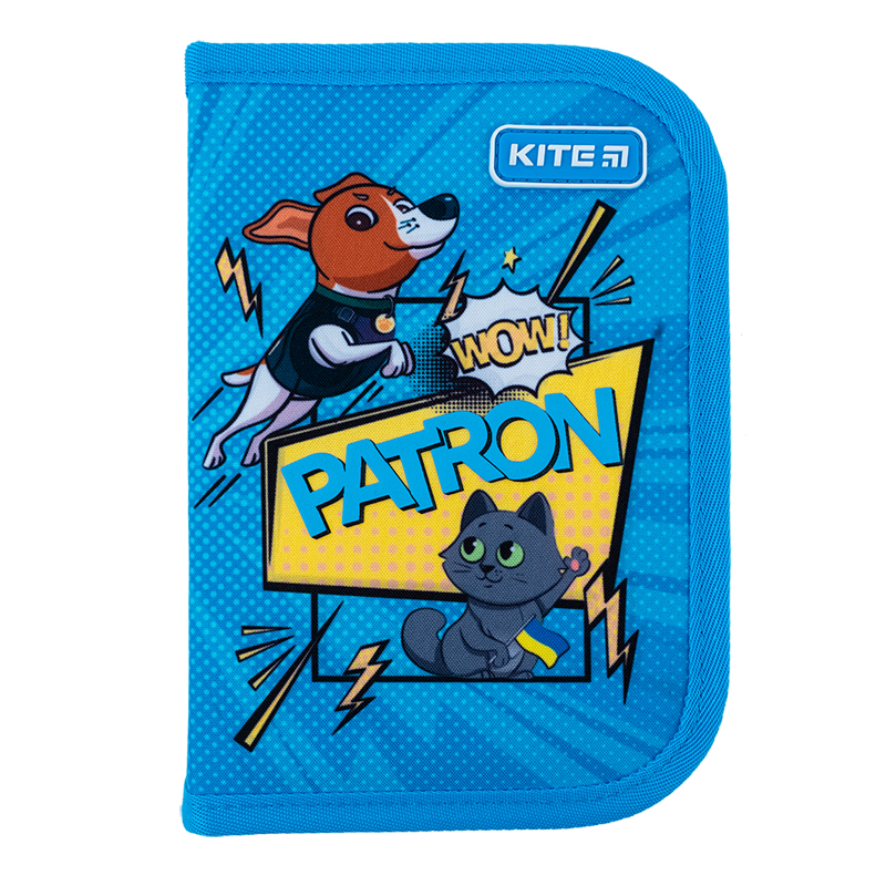Пенал без наповнення Kite Patron PN23-621-1, 1 відділення, 1 відворот