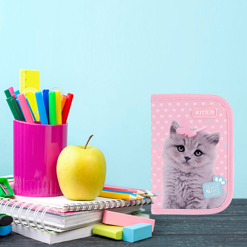 Пенал без наповнення Kite Studio Pets SP24-621, 1 відділення, 1 відворот. Фото 6