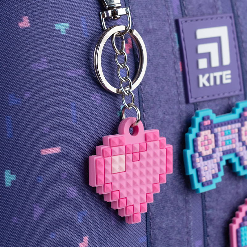 Шкільний набір Kite Pixel Love SET_K24-555S-3 (рюкзак, пенал, сумка). Фото 17