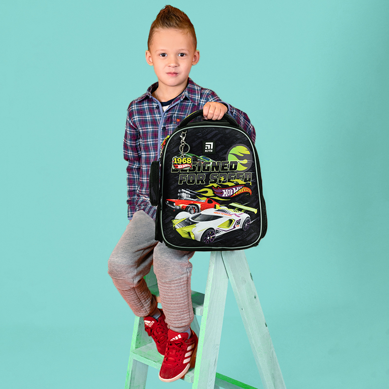 Рюкзак шкільний каркасний Kite Education Hot Wheels HW24-555S. Фото 14