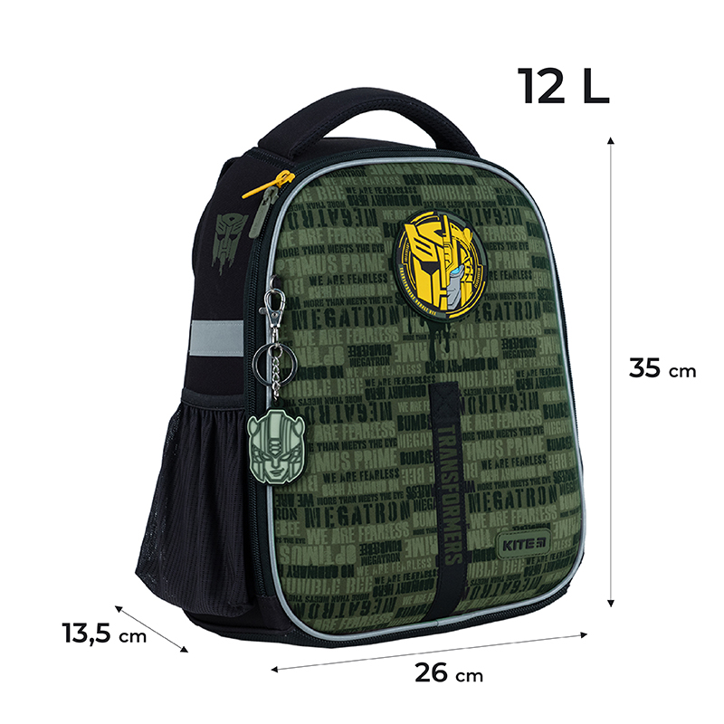 Рюкзак шкільний каркасний Kite Education Transformers TF24-555S. Фото 2