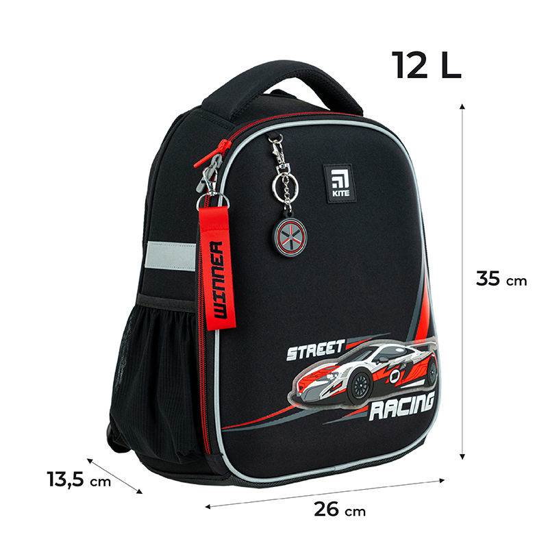 Рюкзак шкільний каркасний Kite Education Racing K24-555S-5. Фото 2