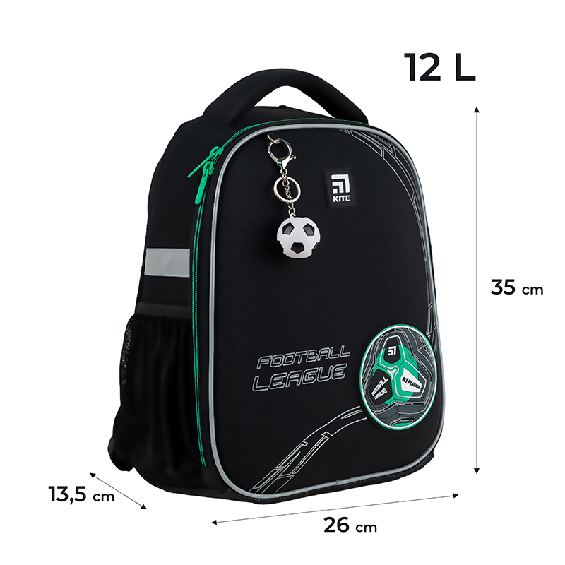 Рюкзак шкільний каркасний Kite Education Football K24-555S-9. Фото 2
