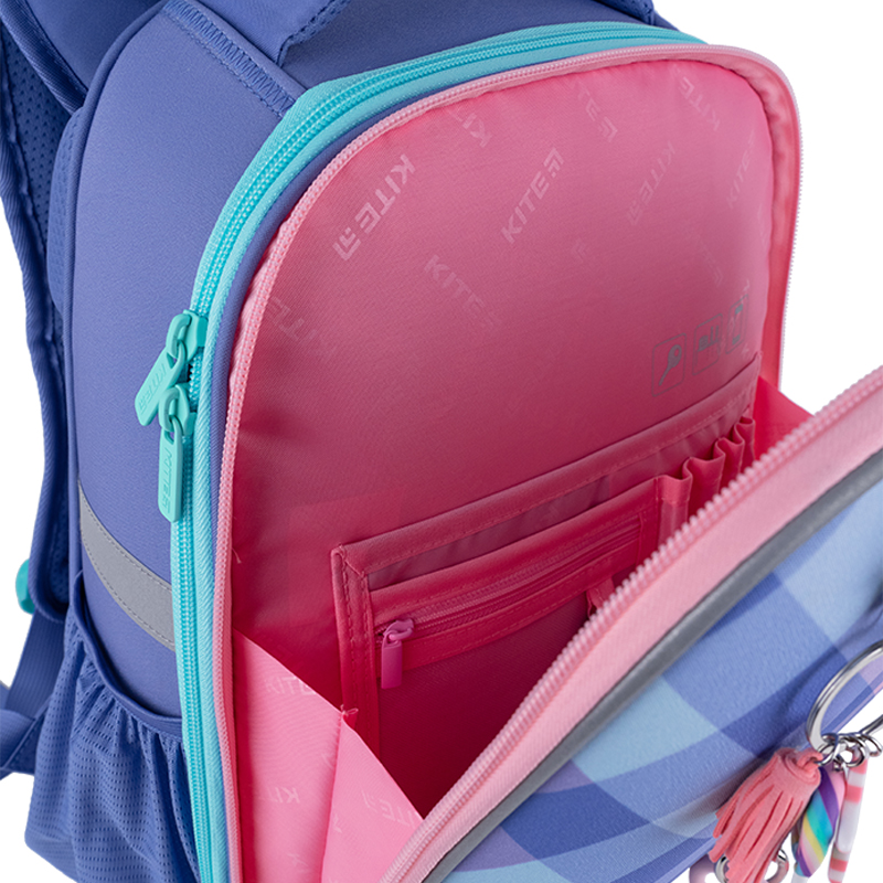 Рюкзак шкільний каркасний Kite Education Purple Chequer K24-531M-2. Фото 12