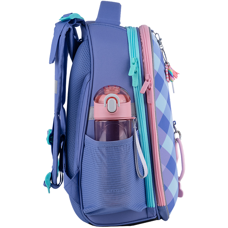 Рюкзак шкільний каркасний Kite Education Purple Chequer K24-531M-2. Фото 7