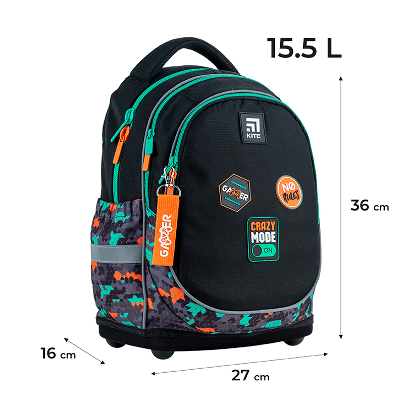 Рюкзак шкільний Kite Education Crazy Mode K24-724S-4. Фото 2