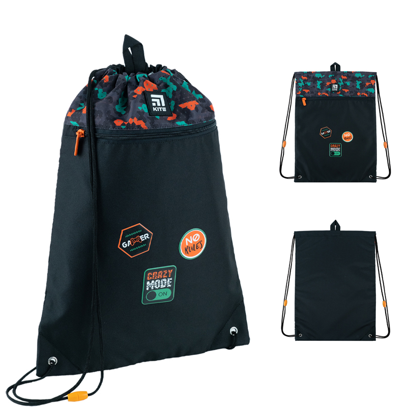 Сумка для взуття з кишенею Kite Crazy Mode K24-601M-26