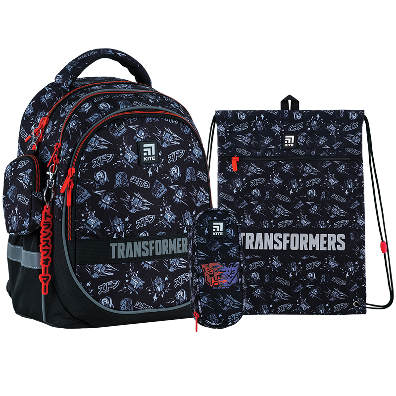 Шкільний набір Kite Transformers SET_TF24-700M (рюкзак, пенал, сумка)