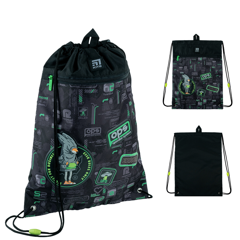 Сумка для взуття з кишенею Kite Fox Rules K24-601M-16
