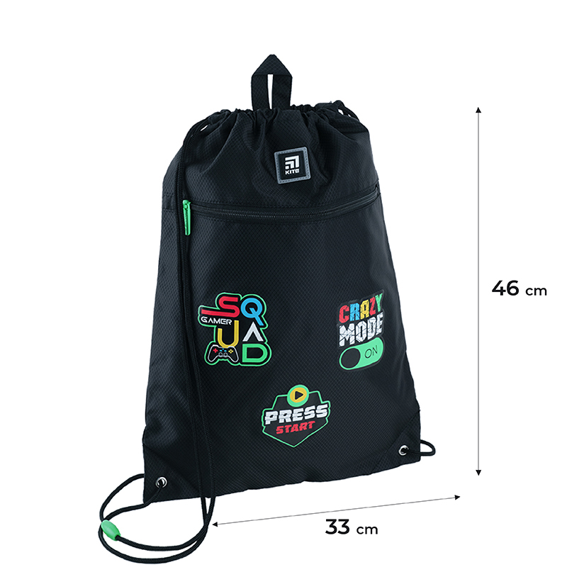 Сумка для взуття з кишенею Kite SQUAD K24-601M-22. Фото 2