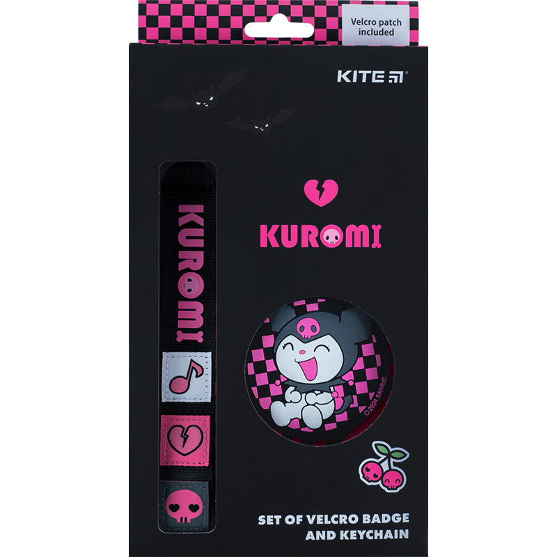 Набір бейдж на липучці та підвіска Kite Kuromi HK24-3010-2, 2 шт.. Фото 10