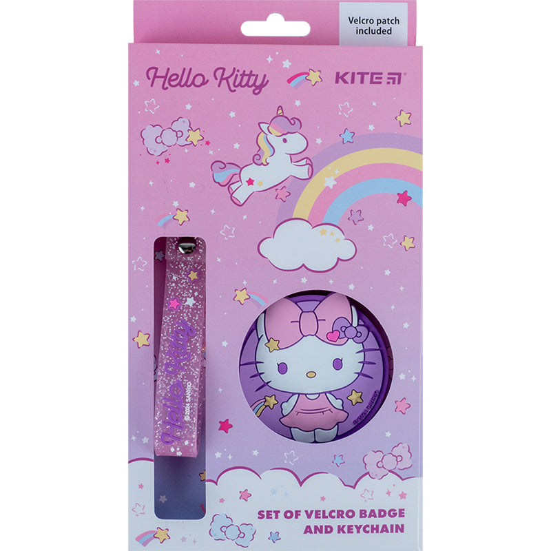 Набір бейдж на липучці та підвіска Kite Hello Kitty HK24-3010-3, 2 шт.. Фото 10