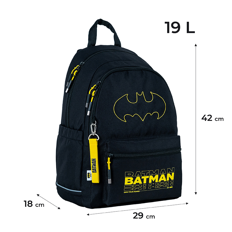Рюкзак Kite Education teens DC Comics Batman DC24-2575M (LED). Фото 2