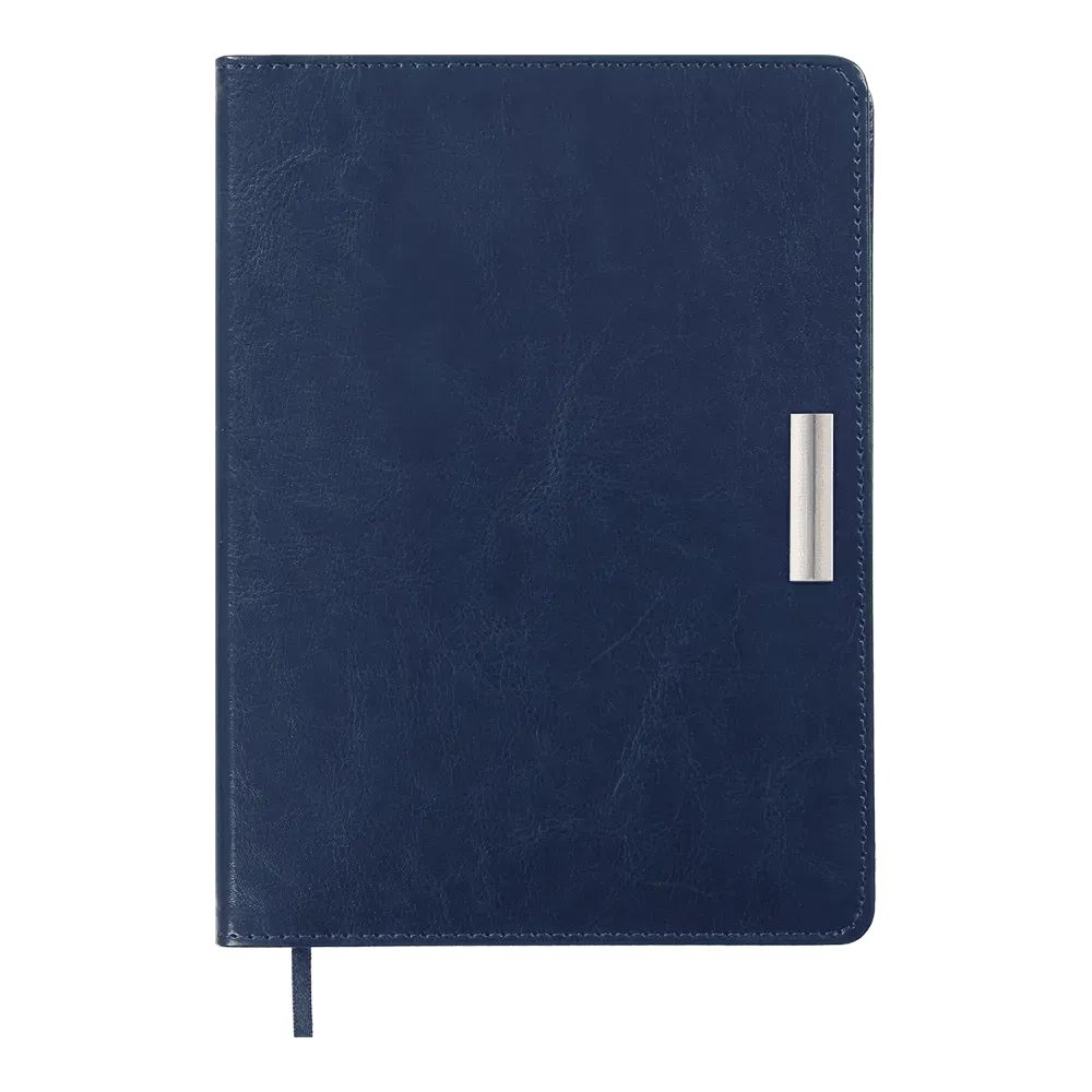 Щоденник датований Buromax Salerno зі штучної шкіри А5 336 сторінок синій BM.2133-02