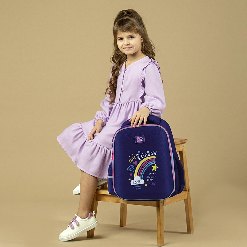 Рюкзак GoPack Education напівкаркасний GO24-165M-1 Cute Rainbow. Фото 14