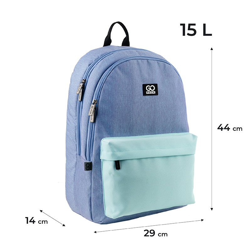 Рюкзак GoPack Education Teens GO24-140L-2 м'ятно-блакитний. Фото 2