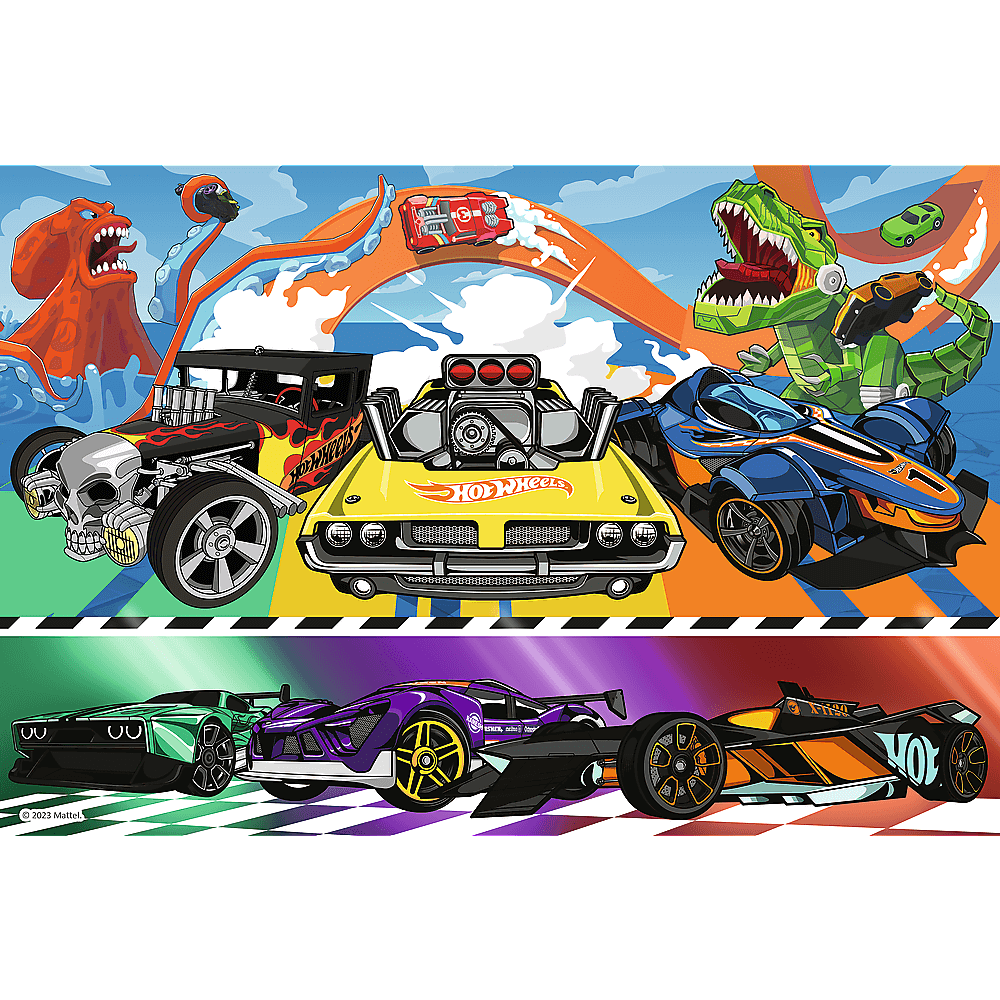 Пазли Trefl 100 елементів - Швидкісні авто, Hot Wheels 16466. Фото 2